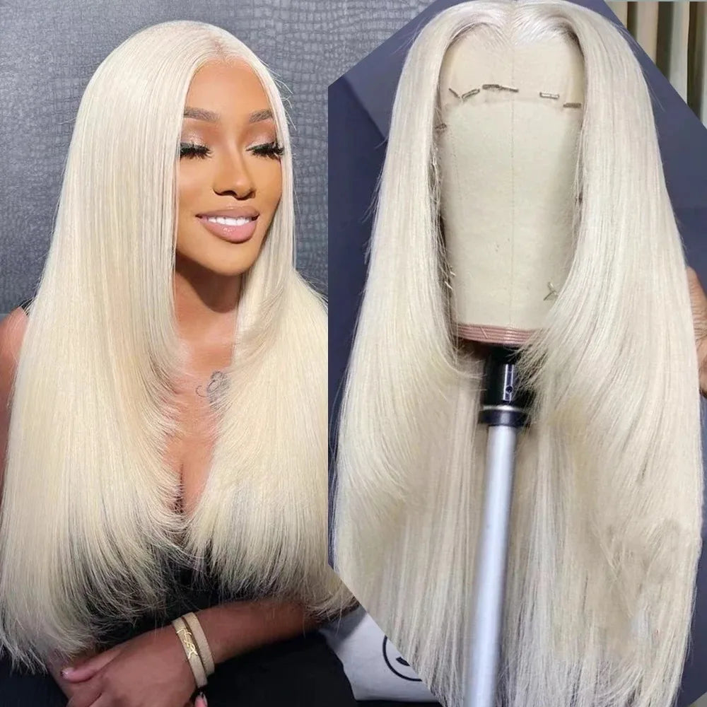 Pink Wig Layered Cut Straight Lace Front Wig PrePlucked 13x4 HD Lace Frontal Wig Synthetic And Blend High Quality Daily Cosplay