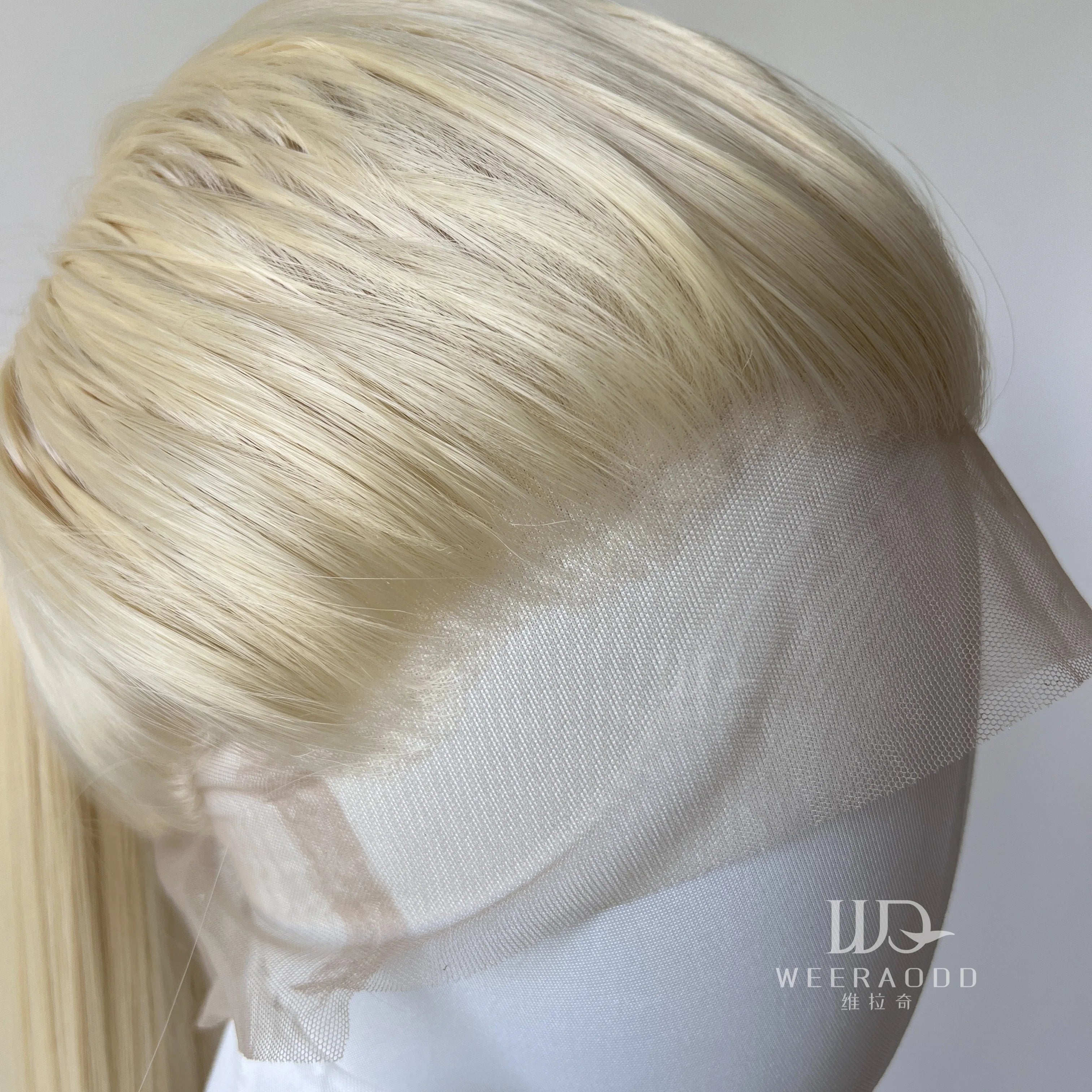 Light Blonde Color Synthetic Full Lace Wigs for Black Women Heat Resistant 26 Inch Long Straight Full Hand Tied Free Part 150%