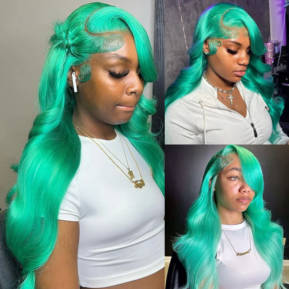 Purple Lace Front Human Hair Wigs Colored Wig Straight Hair 13x6 HD Lace Frontal Wig Transparent Vietnamese Raw Human Hair Wigs For Women Pre Plucked with Baby Hair