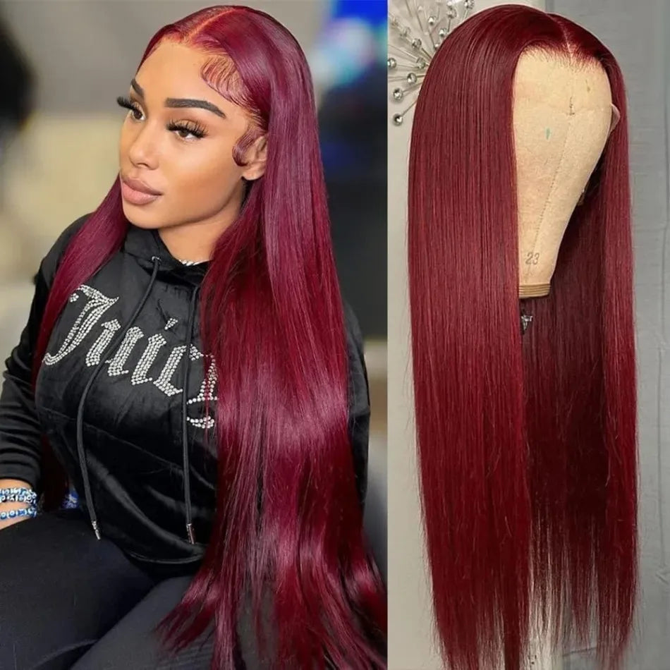 Grey Colored Straight Lace Front Wigs 13x4 180 Density PrePlucked Hd Lace Frontal Wigs Glueless For Women Synthetic And Blend