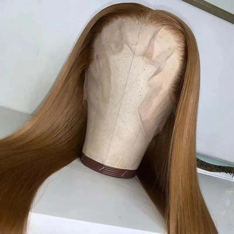 Blue Wig Straight Lace Front Wig HD Transparent Lace Frontal Wig PrePlucked Synthetic High Quality Heat Resistant Daily Cosplay