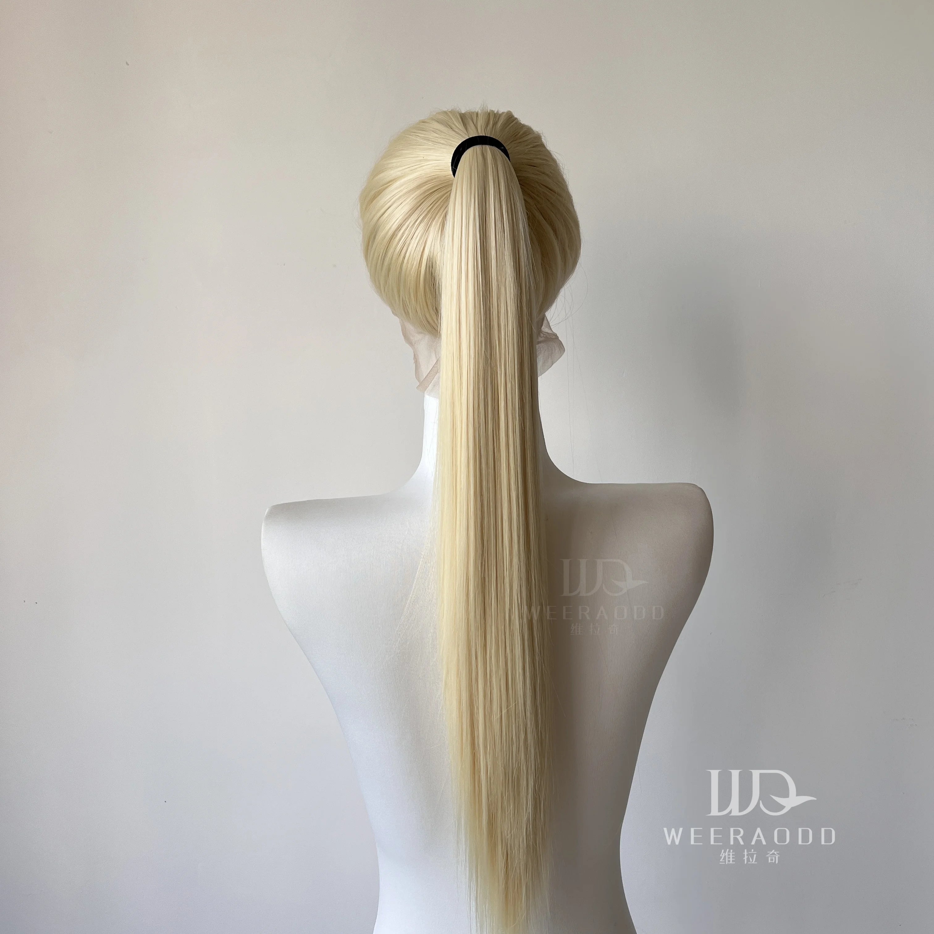 Light Blonde Color Synthetic Full Lace Wigs for Black Women Heat Resistant 26 Inch Long Straight Full Hand Tied Free Part 150%