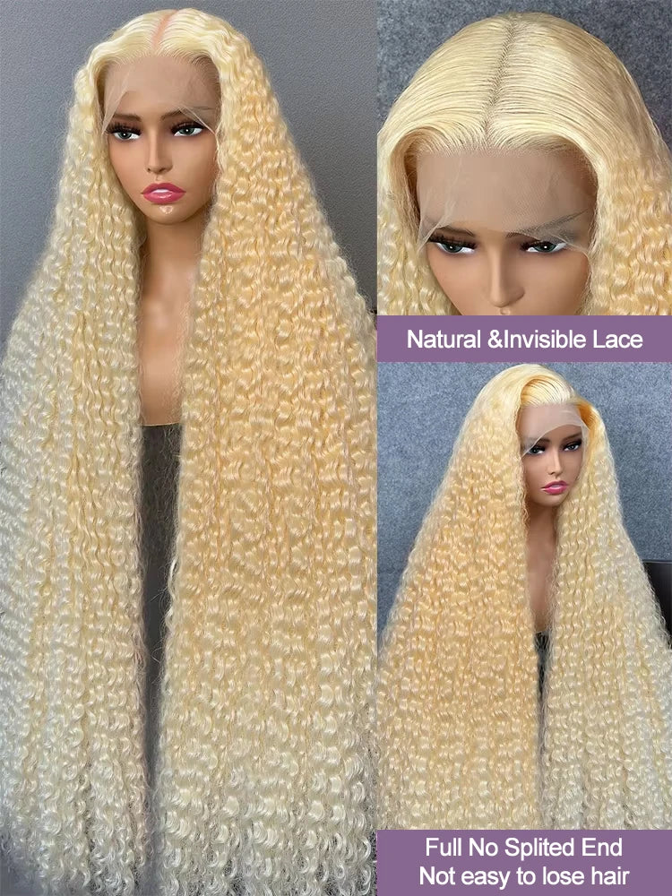 Blonde Deep Wave Wig Human Hair