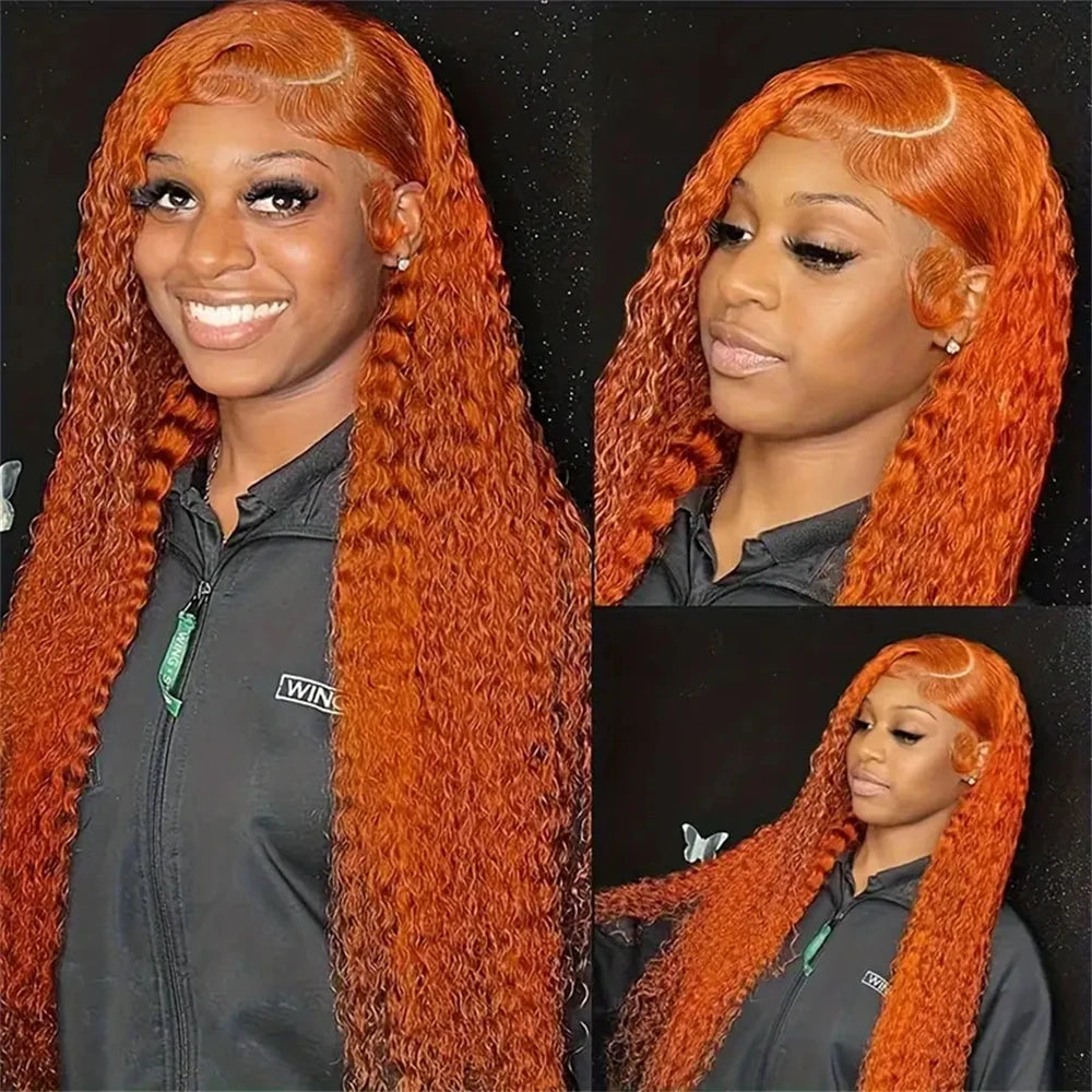 Ginger Wig Human Hair 30 Inch 200 Density
