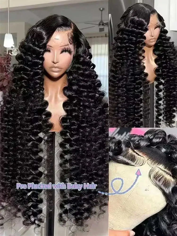 Deep Wave 13x6 Lace Front Human Hair Wigs