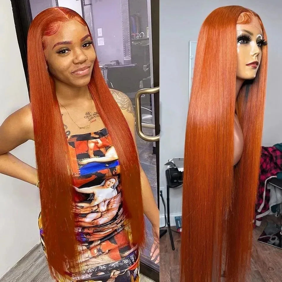 Grey Colored Straight Lace Front Wigs 13x4 180 Density PrePlucked Hd Lace Frontal Wigs Glueless For Women Synthetic And Blend