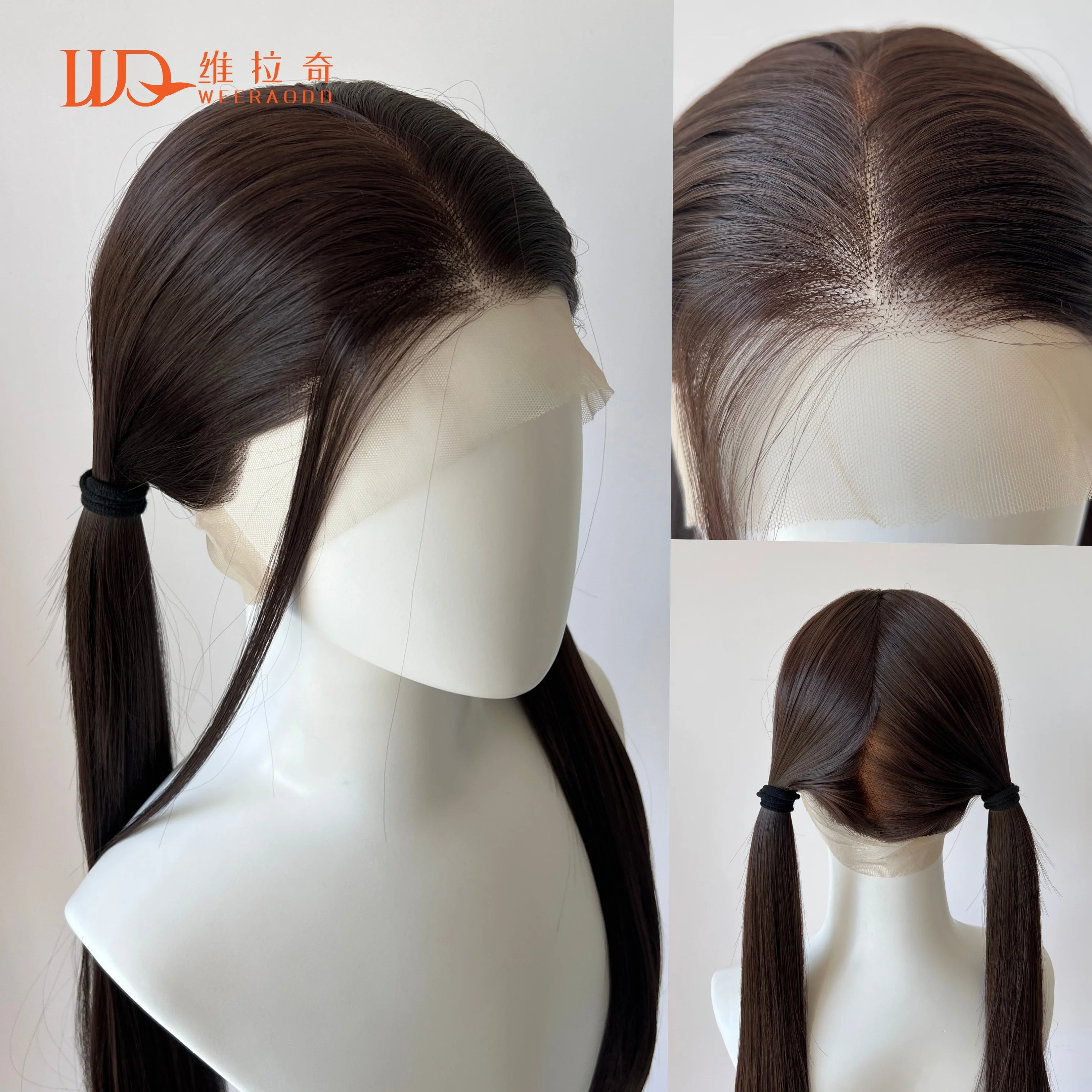 Light Blonde Color Synthetic Full Lace Wigs for Black Women Heat Resistant 26 Inch Long Straight Full Hand Tied Free Part 150%