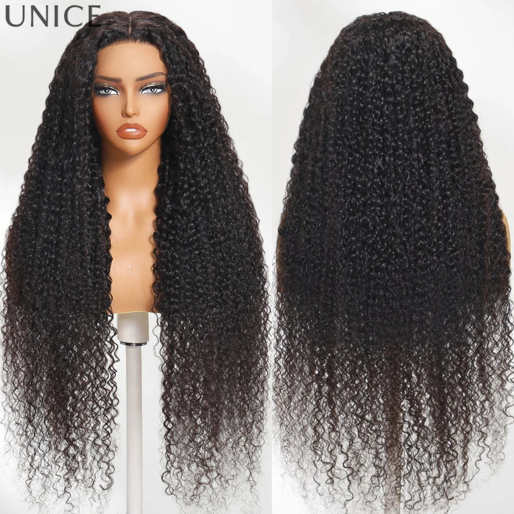 Natural Black Body Wave / Straight / Curly 100% Human Hair Wigs