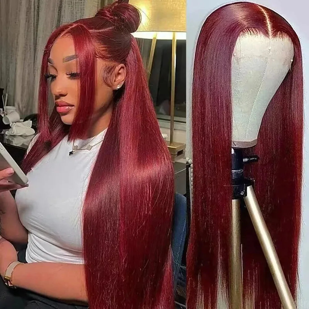 Platinum Blonde Straight Lace Front Wig Pre Plucked Ready to Wear 13x4 HD Glueless Synthetic Lace Frontal Wig for Women Cosplay