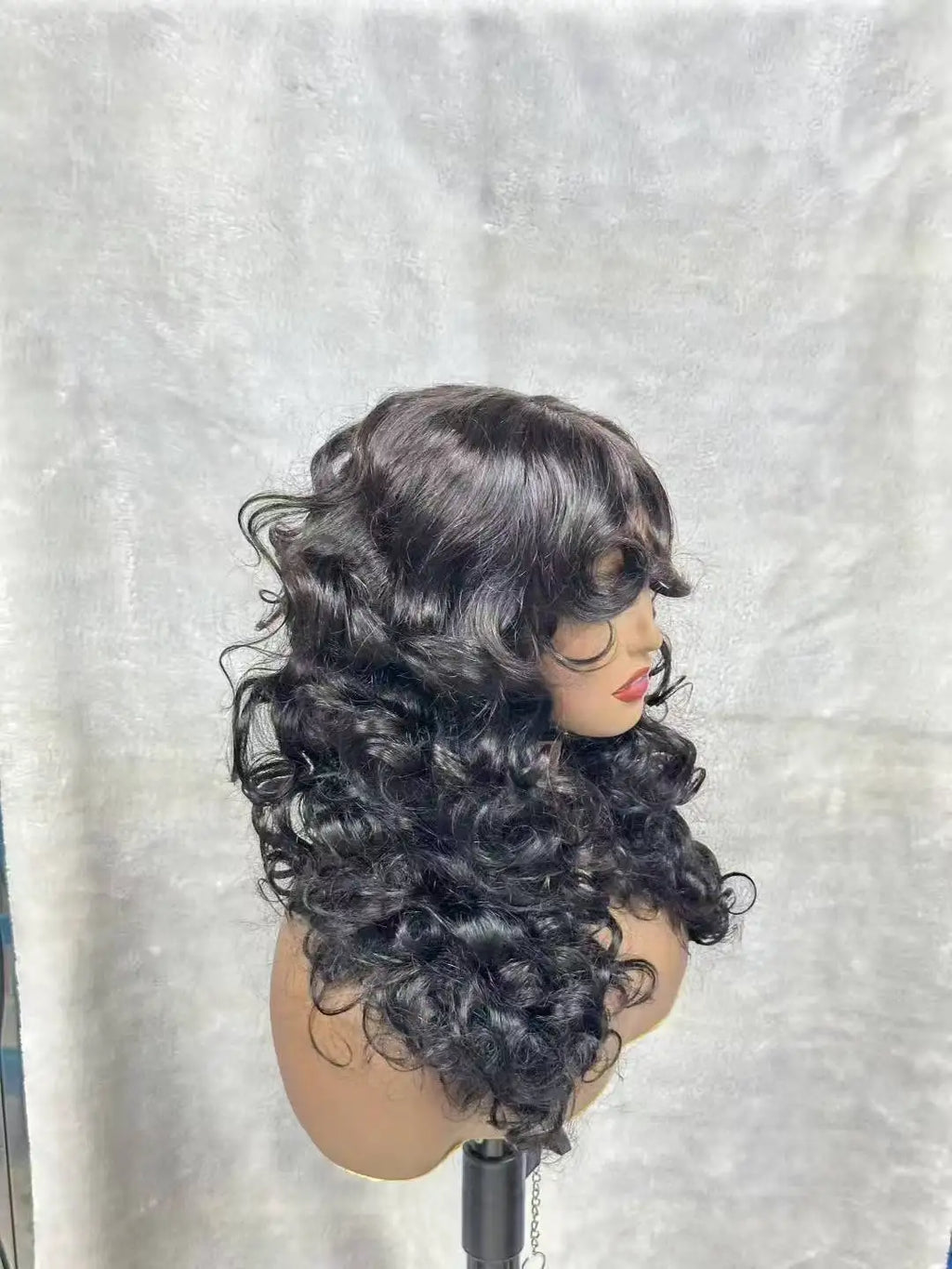 200 Density Loose Deep Wave  Lace Front curly Wigs