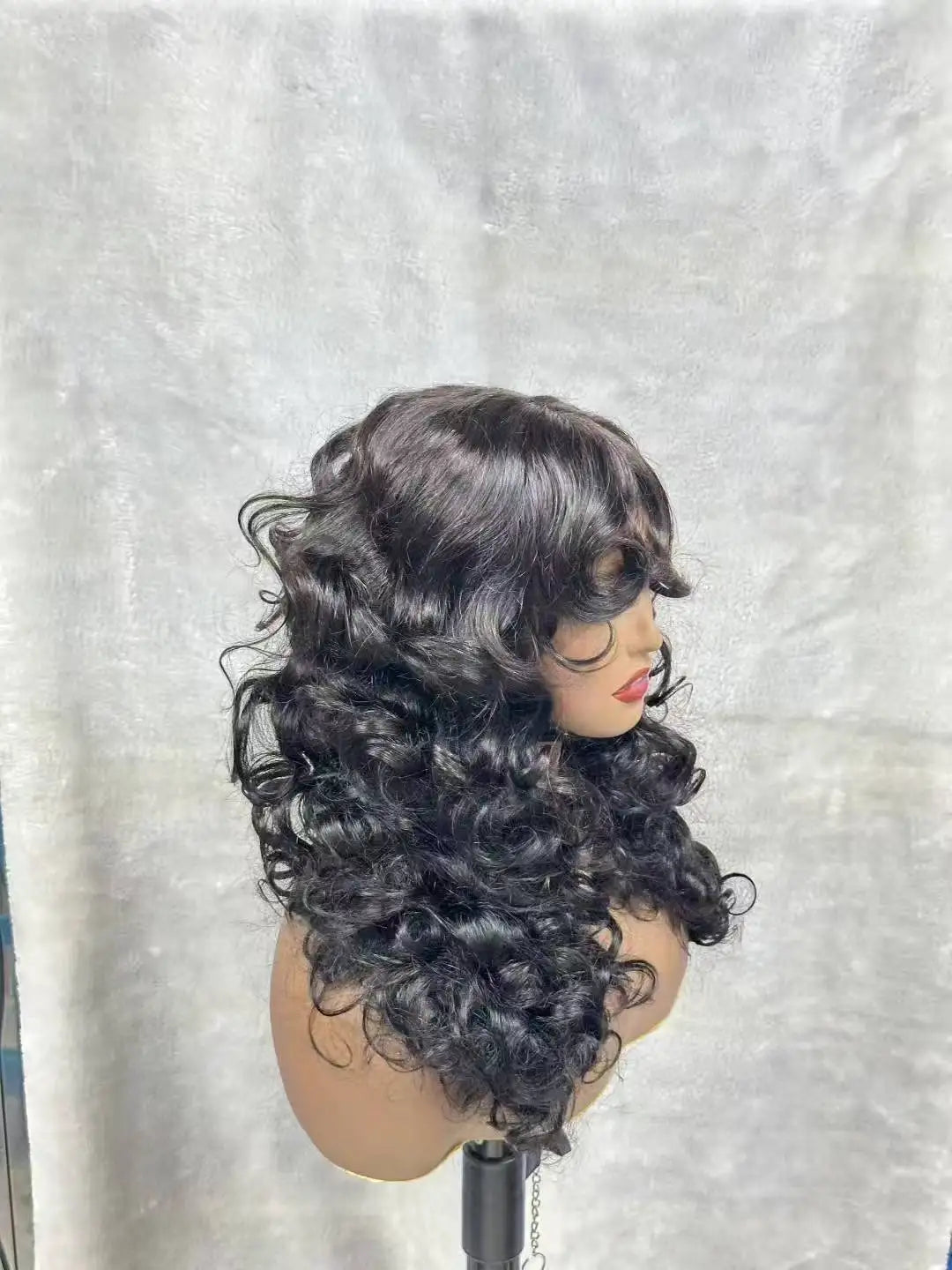 200 Density Loose Deep Wave  Lace Front curly Wigs