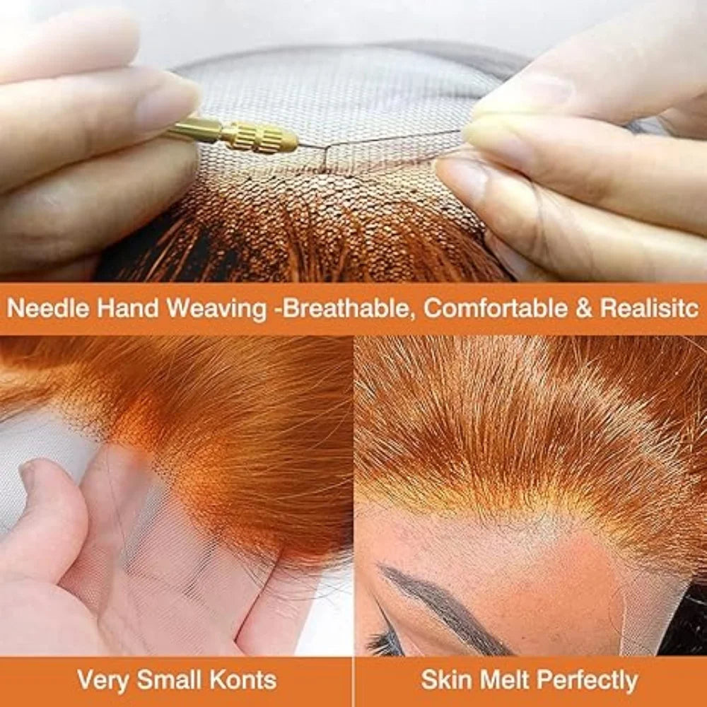 Ginger Orange Lace Front Wigs