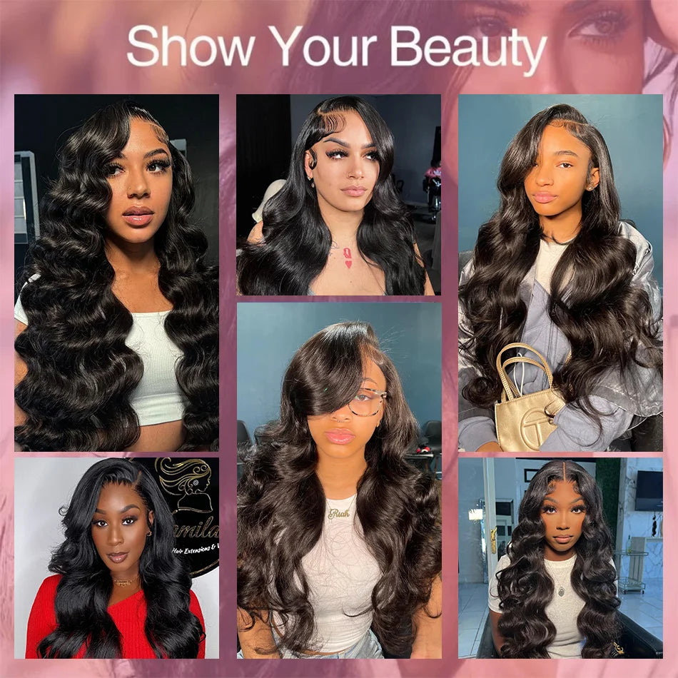 Glueless Lace Frontal  Body Wave Hair