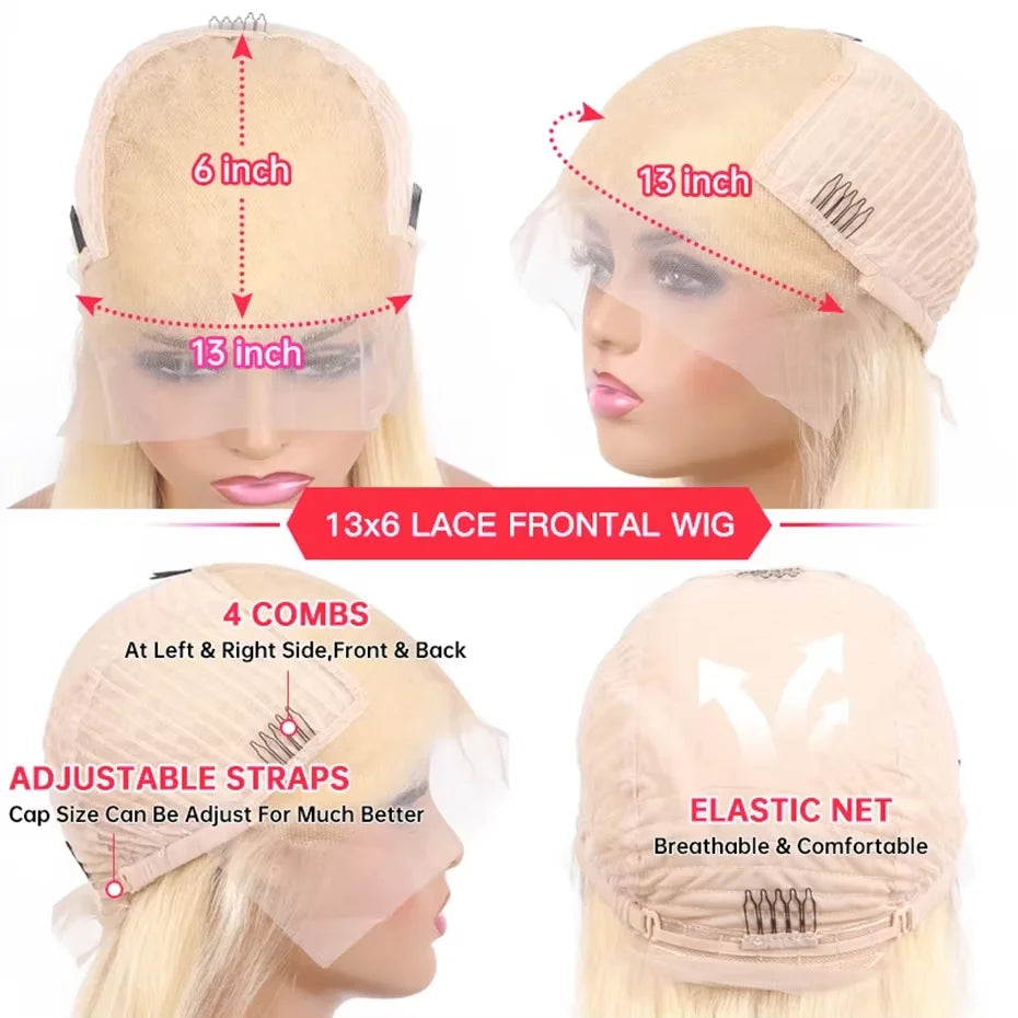 Purple Lace Front Human Hair Wigs Colored Wig Straight Hair 13x6 HD Lace Frontal Wig Transparent Vietnamese Raw Human Hair Wigs For Women Pre Plucked with Baby Hair