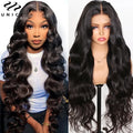 Natural Black Body Wave / Straight / Curly 100% Human Hair Wigs