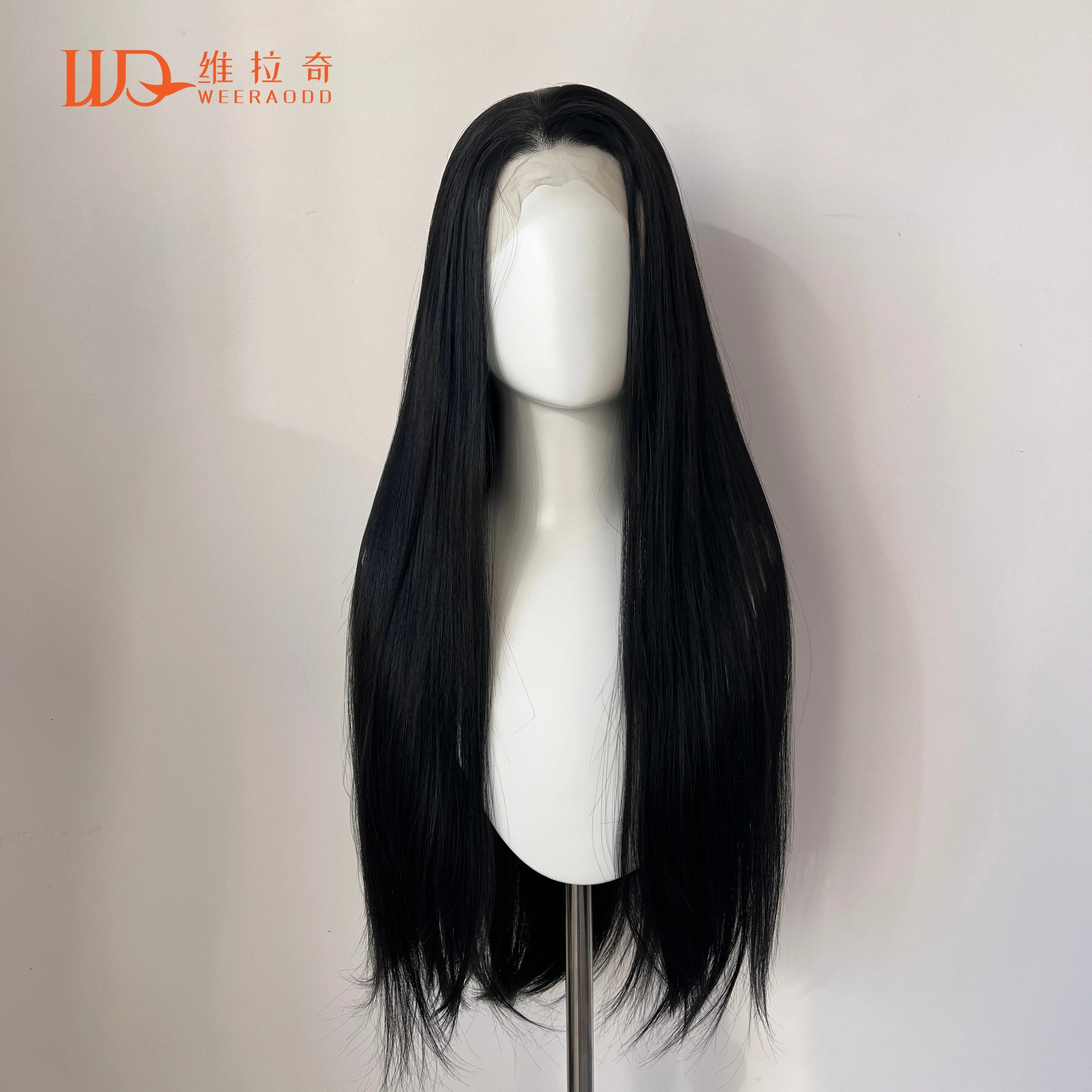 Light Blonde Color Synthetic Full Lace Wigs for Black Women Heat Resistant 26 Inch Long Straight Full Hand Tied Free Part 150%