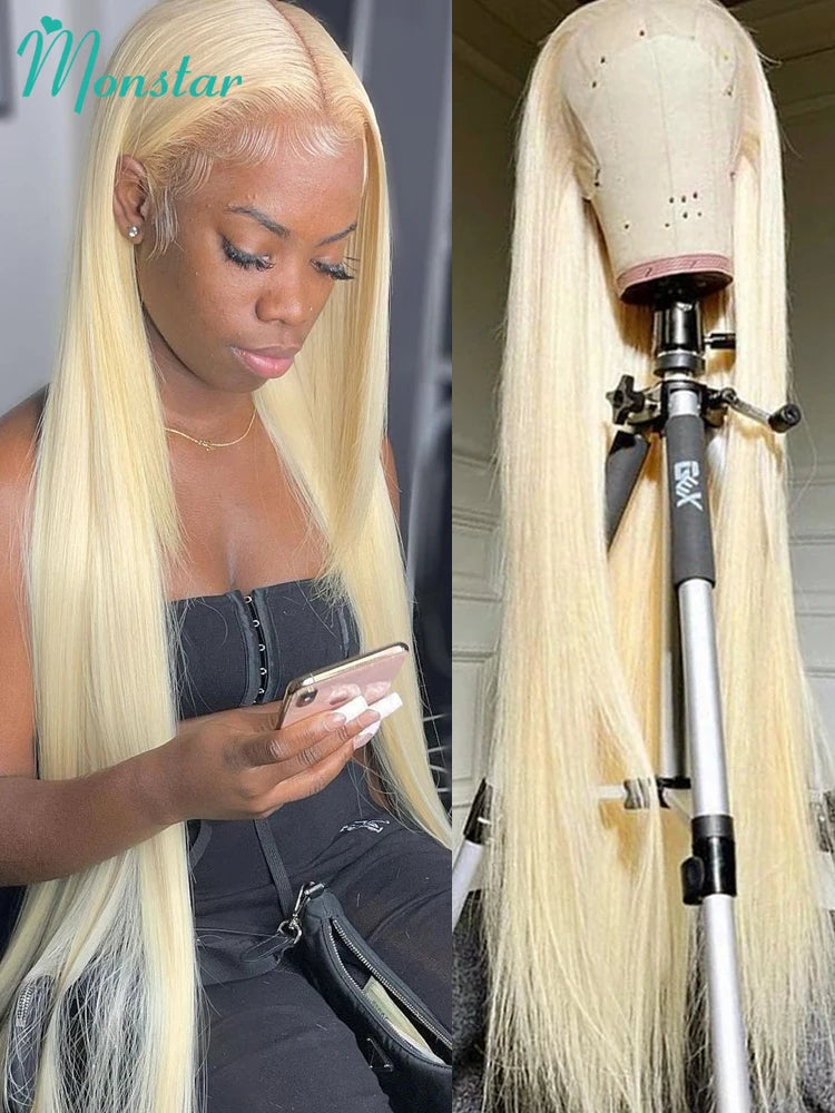 Honey Blonde Color Lace Front Human Hair Wigs