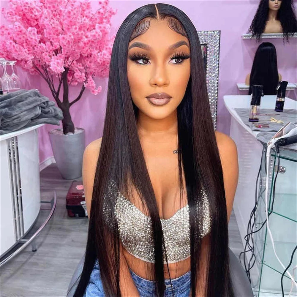 250 Density 13x4 5x5 Real Hd Lace Frontal Wigs Brazilian 32 34 Inch Deep Curly Human Hair Wigs 100% For Black Women Preplucked