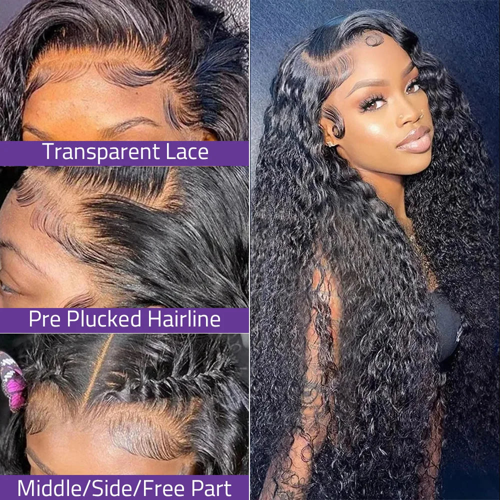 Deep Wave Human Hair 5x5 Lace Front Wig