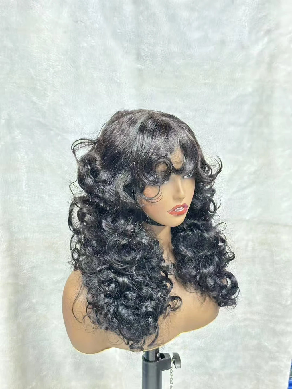 200 Density Loose Deep Wave  Lace Front curly Wigs