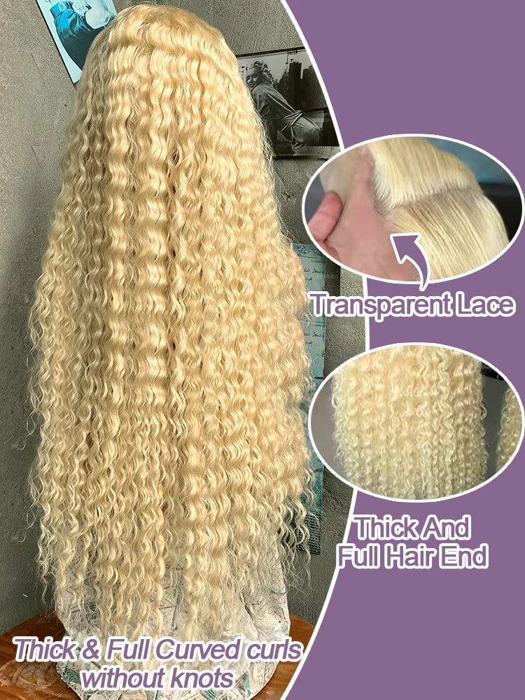 Blonde Deep Wave Wig Human Hair
