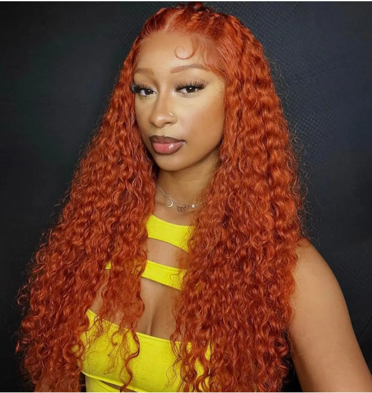 Ginger Wig Human Hair 30 Inch 200 Density