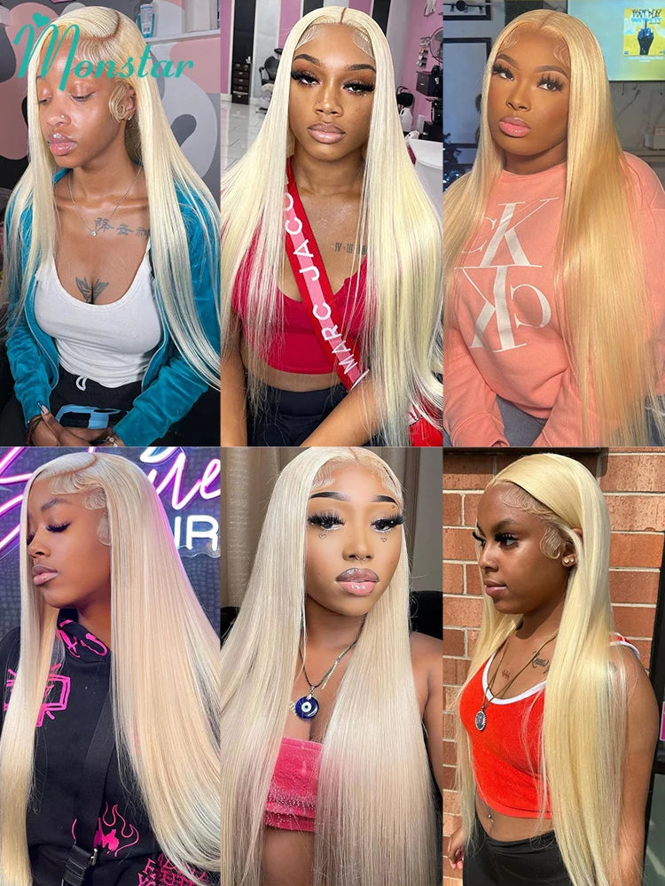 Honey Blonde Color Lace Front Human Hair Wigs