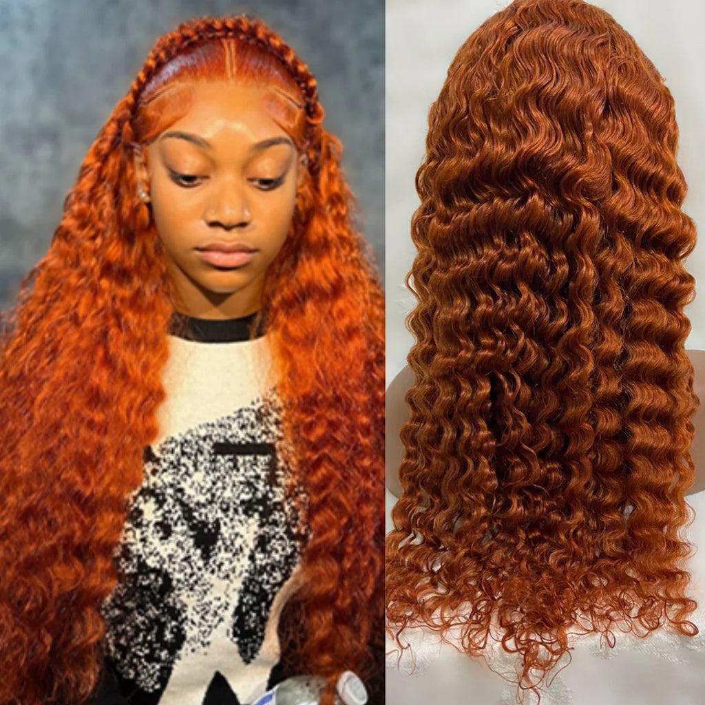 Ginger Orange Lace Front Wigs