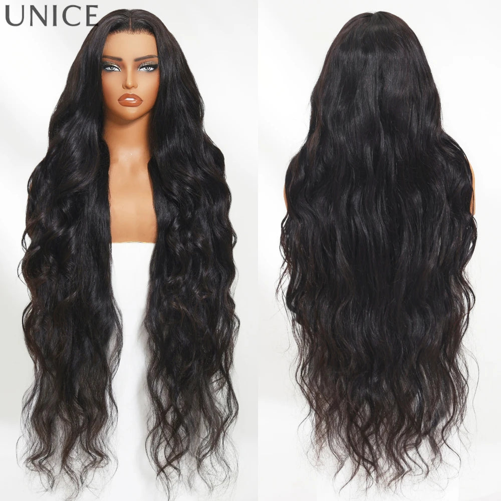 Natural Black Body Wave / Straight / Curly 100% Human Hair Wigs