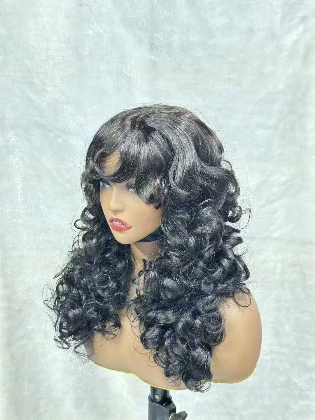 200 Density Loose Deep Wave  Lace Front curly Wigs