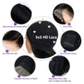 Deep Wave Human Hair 5x5 Lace Front Wig